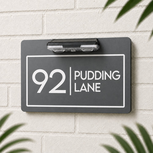 Personalised house number - personalised,