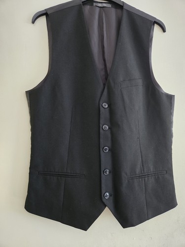 Men black waistcoat size s - men's,