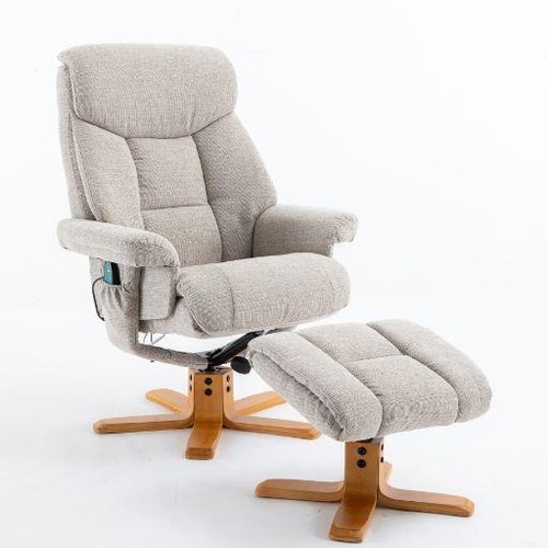 Exmouth fabric swivel recliner - exmouth,