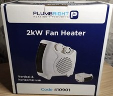 Plumbright 2kW Fan Heater - New in Box