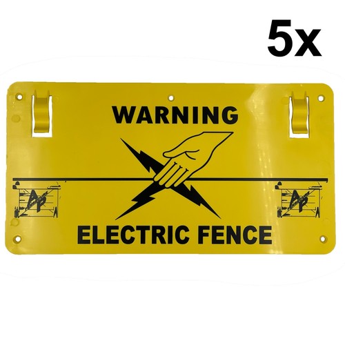 Warning electric fence - x,