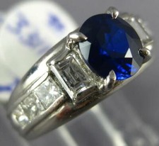 2.03CT DIAMOND & AAA SAPPHIRE