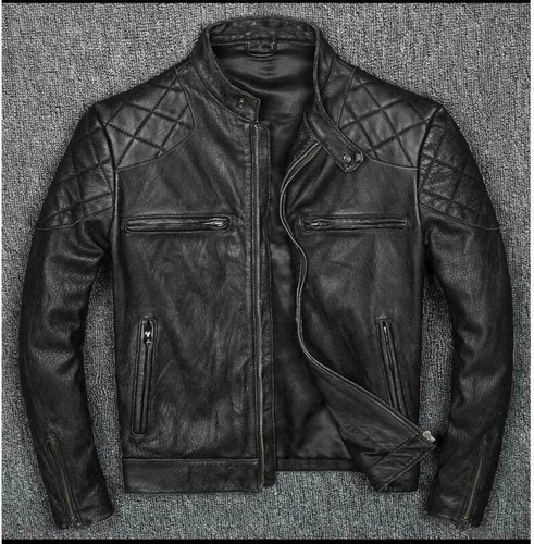 Men motorcycle real leather - real,