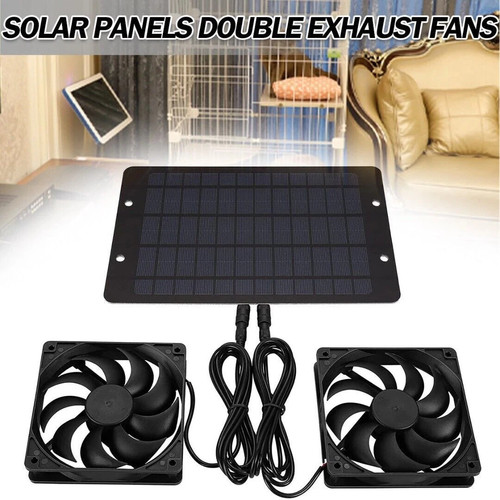 Solar powered fan 12v 10w - powered,