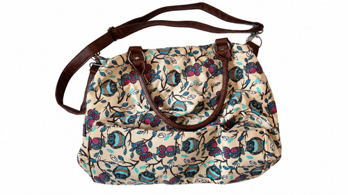 Large owl print handbag - large,