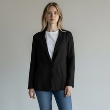 Halston Heritage Linen Blazer