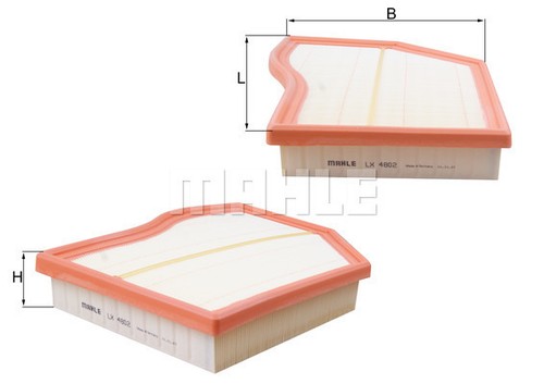 Mahle 4802 air filter - lx,