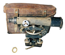 Theodolite E R Watts & Sons in Leather Bag Vintage ra
