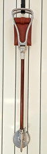 Vintage British Gamebird Shooting Stick, Leather Seat, Height Adjustable