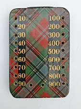 Antique Tartanware Scorekeeper/Counter.