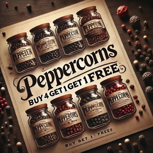 Peppercorn range pick and - -,