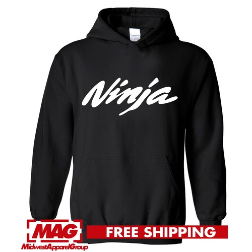 Kawasaki ninja black hoodie - black,