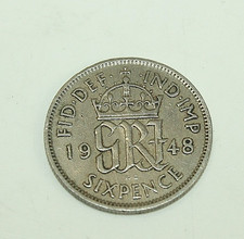 1948 Sixpence Coin King George