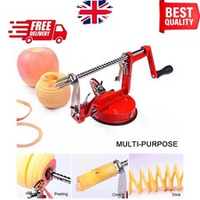 Apple Peeler with 3 Blades Slicer Corer Dicer Cutter Kitchen Fruit Veg Machine