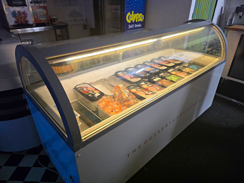 Commercial curved glass ice - glass,