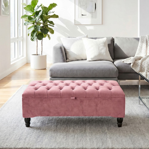 Ottoman storage box footstool - ottoman,