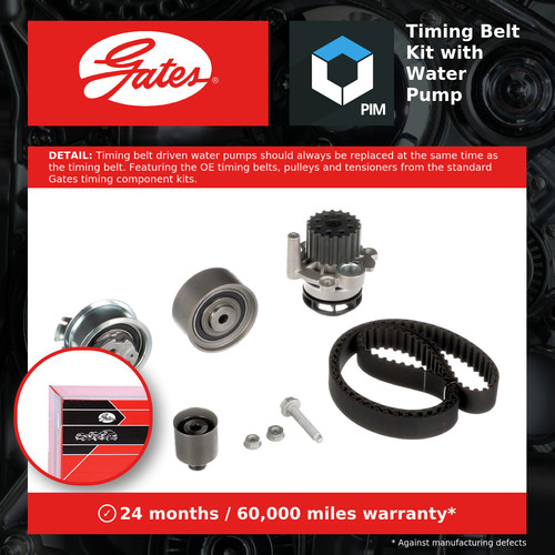 Timing belt water pump - belt, &