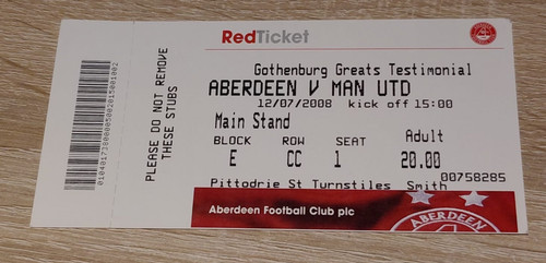 Ticket stub aberdeen - ticket,