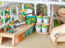 Sylvanian Families Gardening Flower Garden Shed Plant Pot Tool can shop Calico