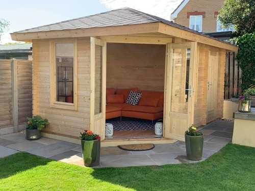 5mx3m corner cabin storage - 4.5mx3m, +