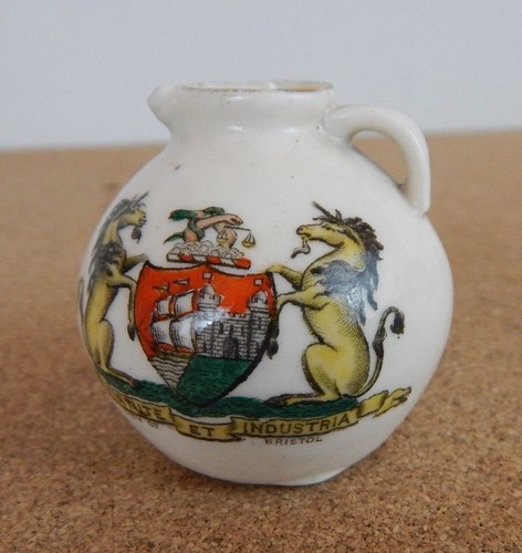Crested ware goss jug - w.h.goss, the