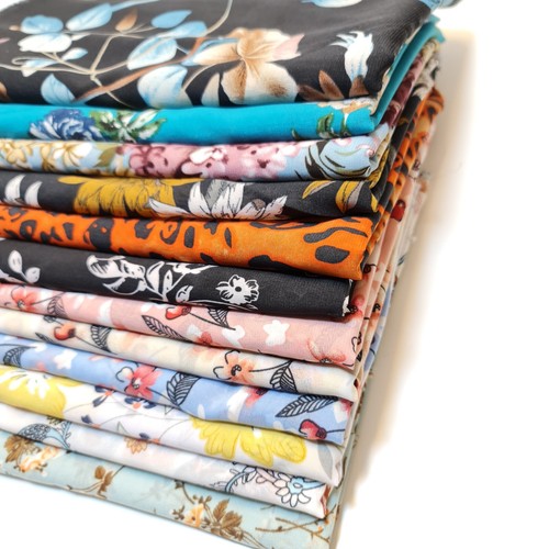 Floral crepe chiffon material - chiffon,