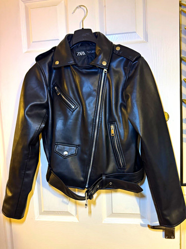 Zara women black faux - zara,