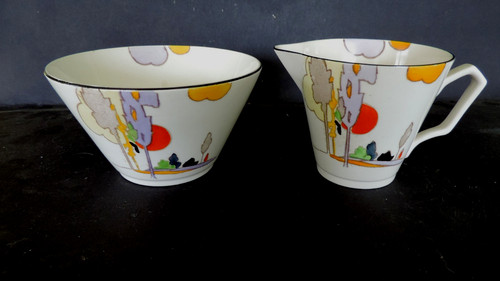 Art deco tea set - milk, jug
