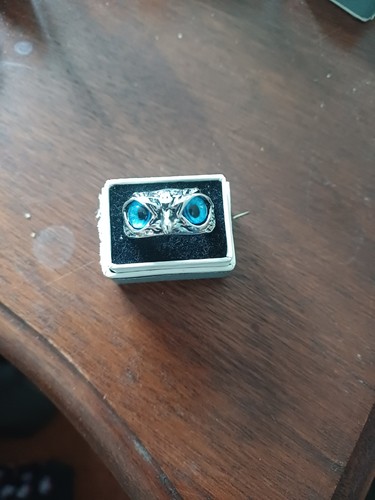 Vintage blue owl - vintage, adjustable