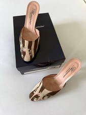 Blumarine SS2000 Zebra Floral Heels 5