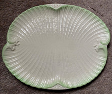 Irish Belleek Neptune  Dejeuner Tea Tray Second  Black Mark Period  1891 to 1926