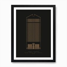 Sony Tower Art Print Framed