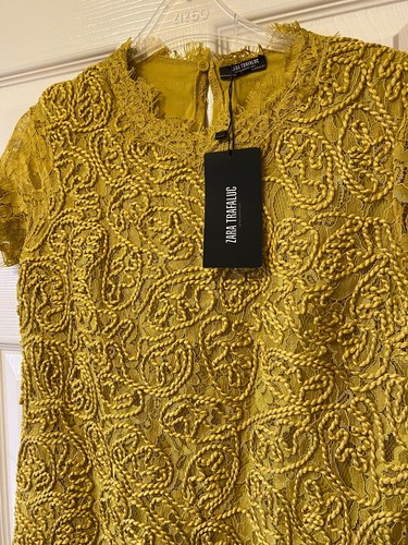 Bnwt mustard yellow zara lace - bnwt,