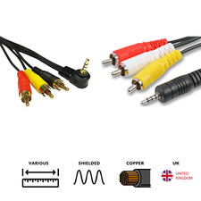 3.5mm Jack to 3 RCA Phono Lead
