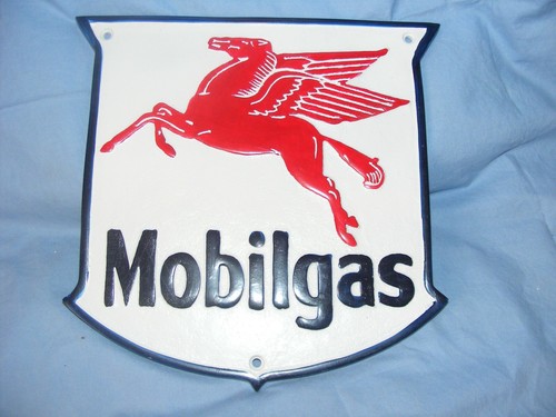 Mobilgas sign aluminium garage - sign,