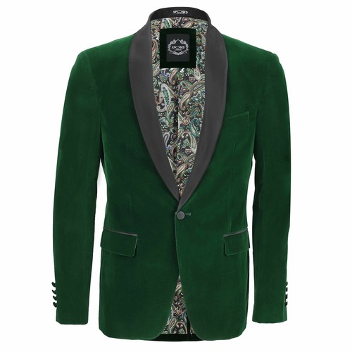 Mens green velvet vintage - velvet,