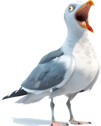 Summer colour seagull bird - summer,