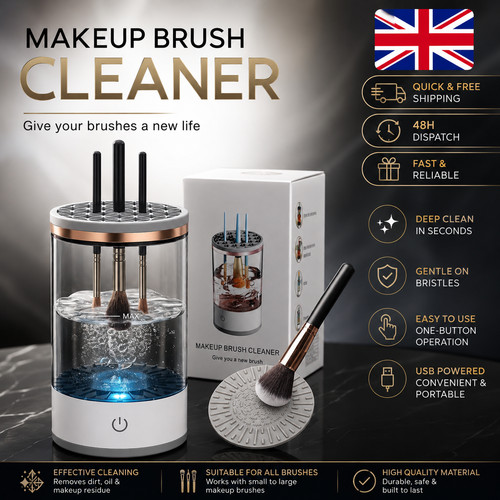 Electric makeup brush cleaner - brush,