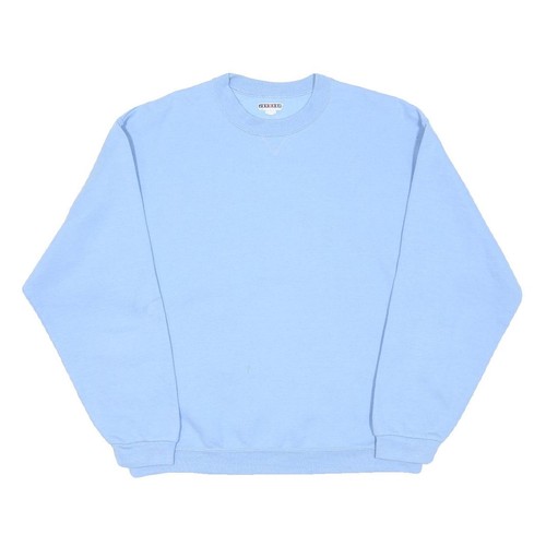 Jerzees mens blue crew neck - crew,