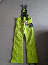 Spyder Dare GORE-TEX Men's Ski Pants Salopettes Trousers Size S Sharp Lime NEW