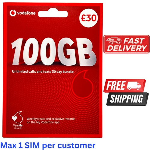 New vodafone sim - new,