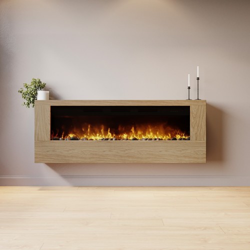 Wall mounted electric fire - electric,