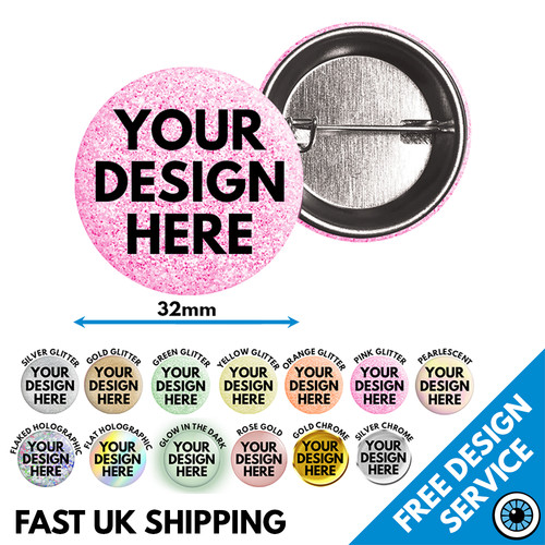 32mm custom badges - 32mm,