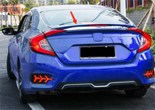 LED Light B Spoiler Wing for 2016-2021 Honda Civic Sedan Blue