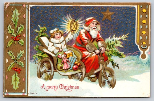 Santa claus riding - claus,