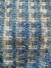 Linton tweed blue white check