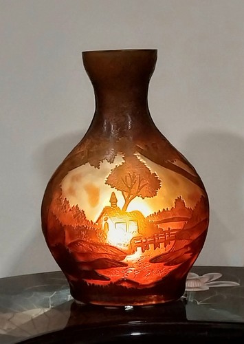 Baymark cameo glass vase - baymark,