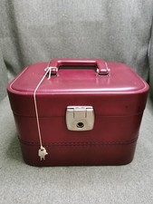 Vintage red vanity case - vanity,