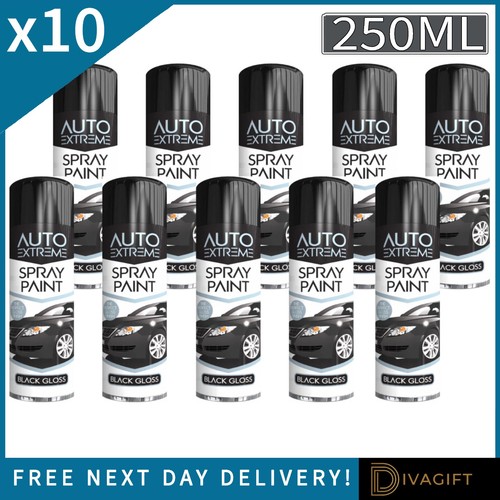Black gloss aerosol spray - gloss,