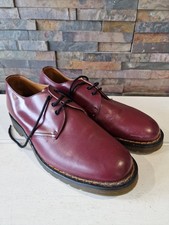 Hawkins No1 Derby Men's Size 9 Burgundy Leather Dress Shoes Made in England